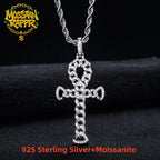 Iced Out Cross Pendant — 925 Silver VVS