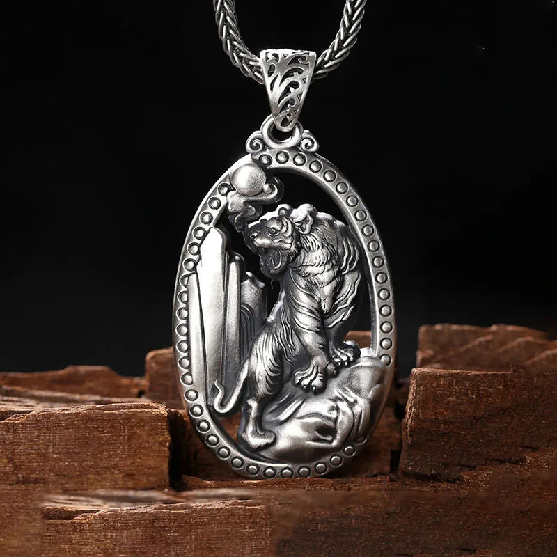 Lion 925 Silver Pendant Necklace