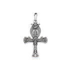 Vintage Stainless Steel Ancient Egyptian Ankh Cross Pendant Necklaces For Men Women Fashion Eye Of Horus Amulet Jewelry