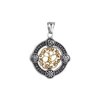 Odin Steel Pendant Vintage Viking Tree Life 316L