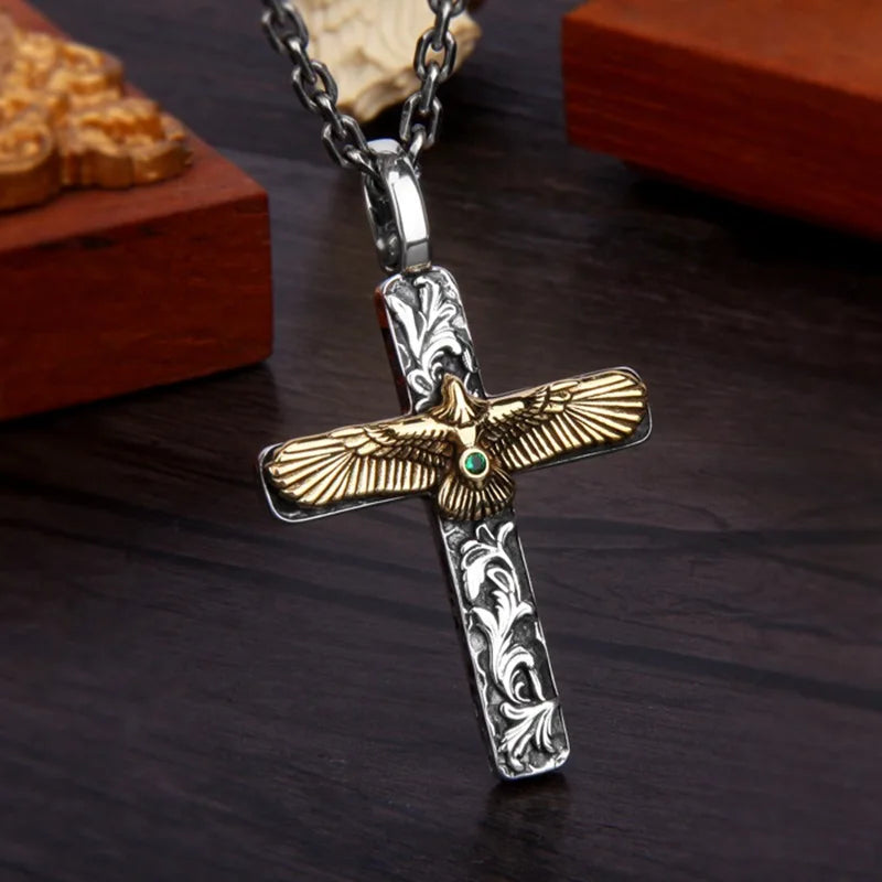 Eagle Silver Pendant Necklace