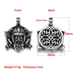 Stainless Steel Viking Norse Pendant for Necklace DIY Accessories Jewelry Making Findings Men Charm Supplies Punk Axe