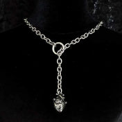 Gothic Heart Pendant Necklace — Stainless Steel