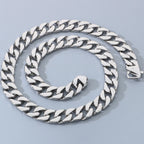 60CM 15MM Width Curb Cuban Link Chain Necklace for Man 316L Stainless Steel On Neck Chains Jewelry Men's Necklaces