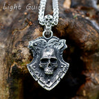 Vintage Skull Stainless Steel Pendant Necklace