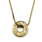 Two-Tone Pendant Israel Jewish Scripture Hebrew