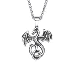 Flying Dragon Steel Pendant Punk Vintage Pterosaur