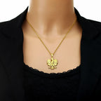 Poland Eagle Badge Pendant — Two-Tone