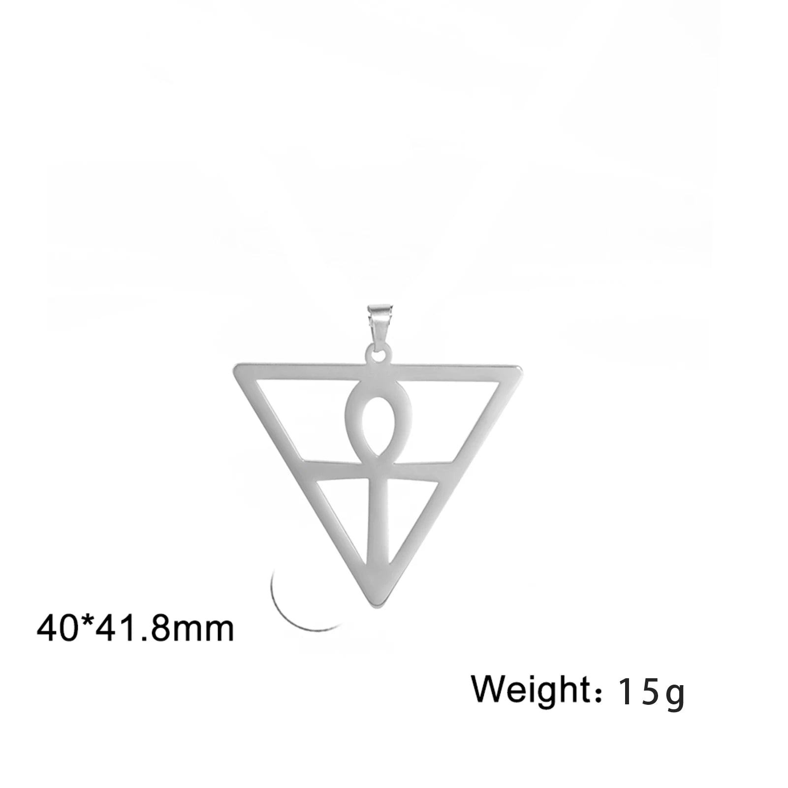 LIKGREAT Egyptian Ankh Cross Egypt Eye Pendant for Necklace Earrings Stainless Steel Eye of Horus Charms for Jewelry
