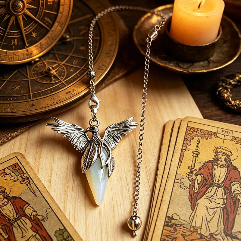 Iced Out Phoenix Black Pendant Necklace
