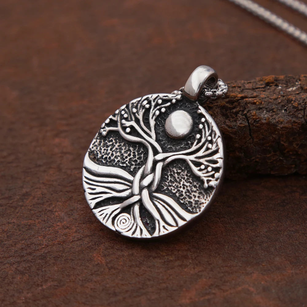 Viking Tree of Life Pendant — Stainless