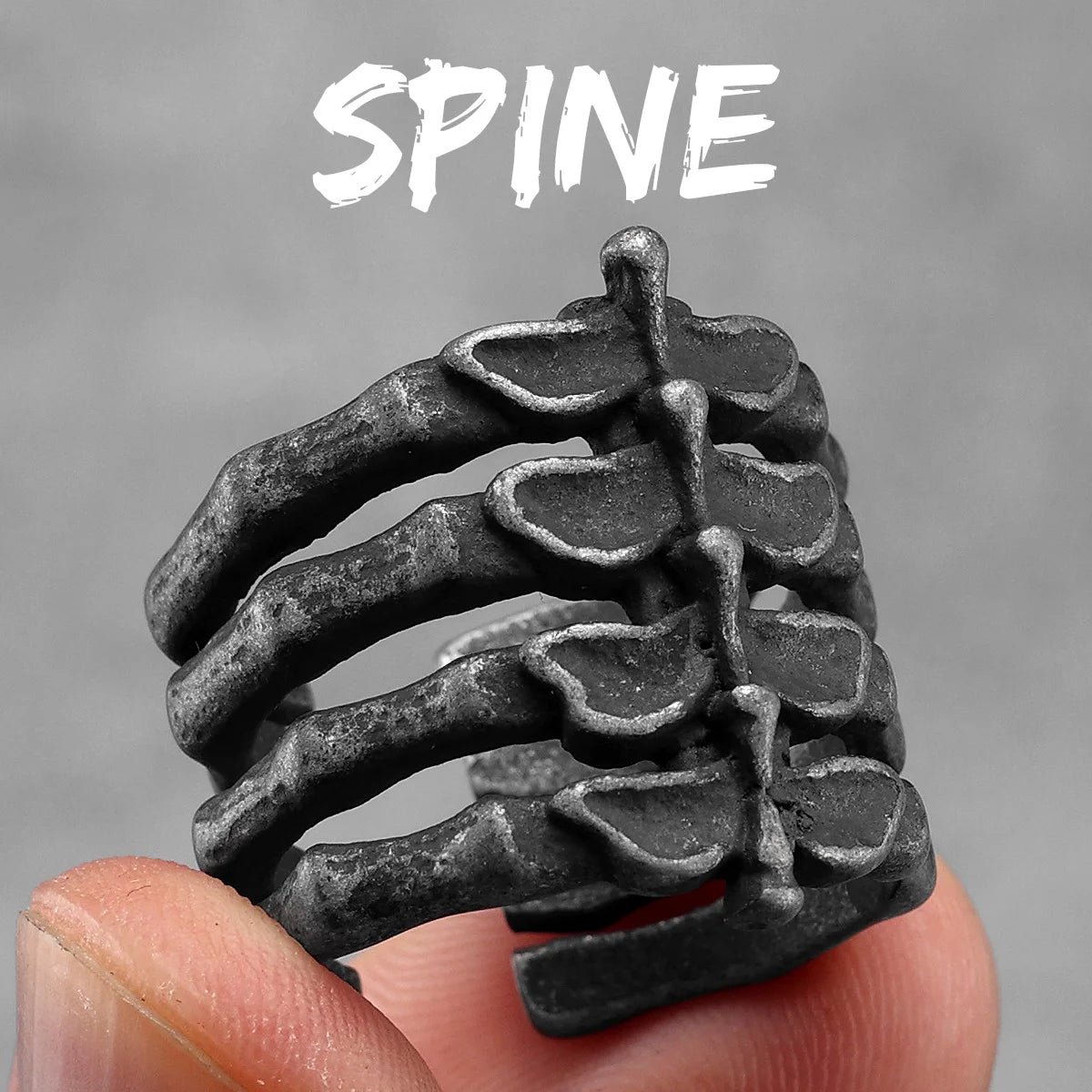 Spine Ring — Stainless Steel