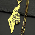 Lion of Judah Star of David Necklace — Stainless Steel
