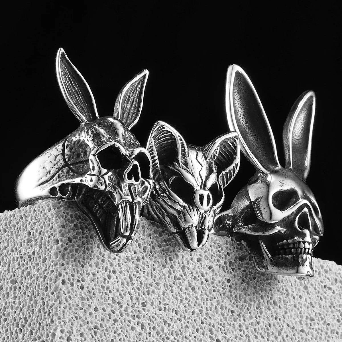 Bat Skull Ring — Stainless Steel