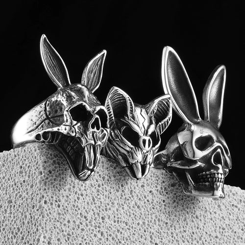Bat Skull Ring — Stainless Steel