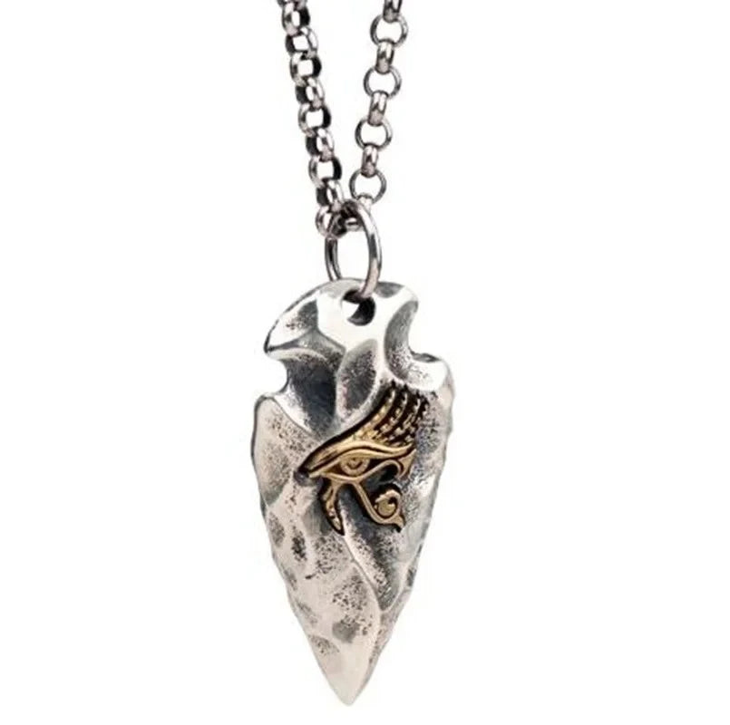 Retro Domineering Nordic Battle Ax Pendant Necklace for Men and Women Punk Pendant Lucky Amulet Jewelry Gift