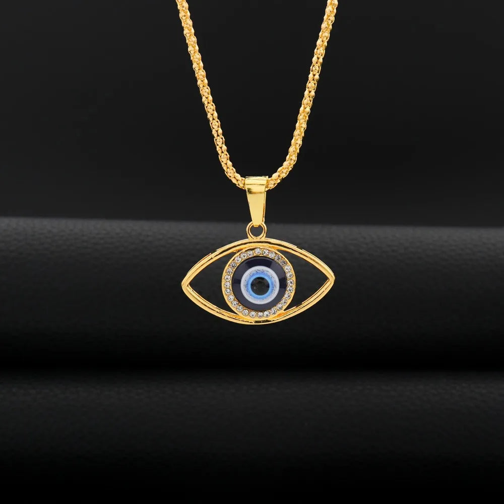 Vintage Eye of Fortune Gothic Pendant Necklace — Zinc Alloy