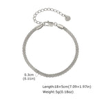 Minimal Mesh Chain Bracelet 8mm — Stainless Steel