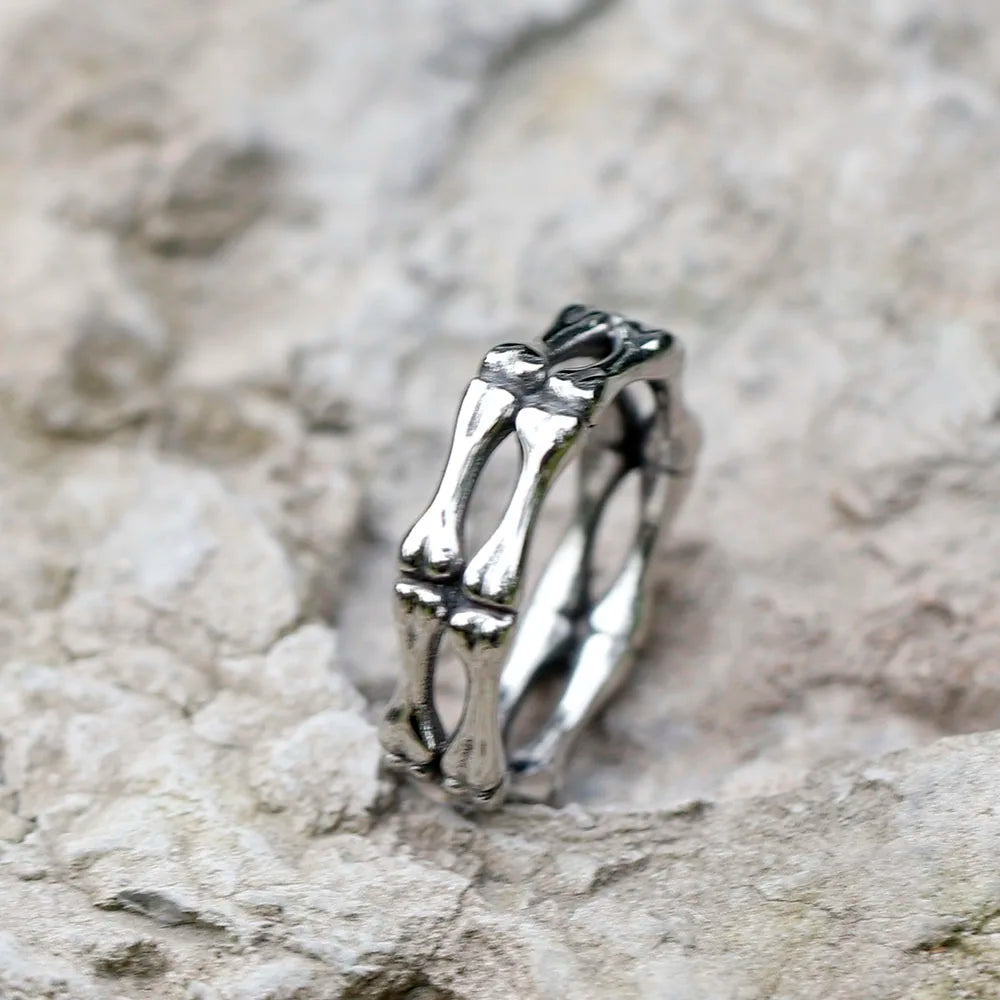 2022 NEW Men's 316L stainless-steel rings Simple Gothic Skull Punk ring for women fashion Jewelry Gifts free shipping