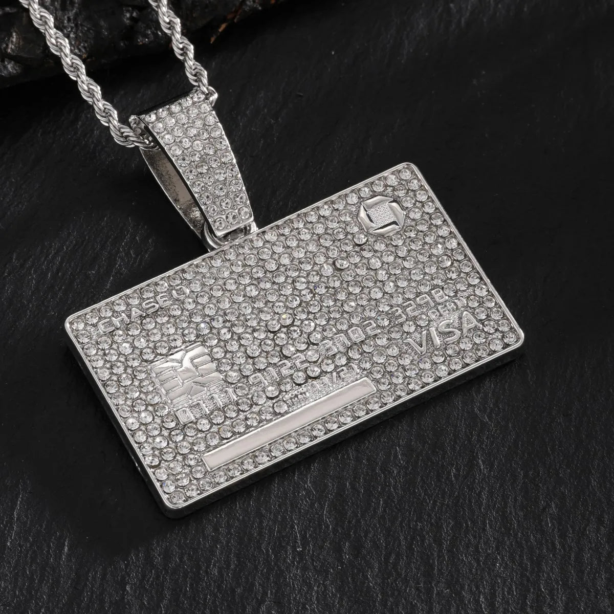 Hip Hop Fashion Accessories From Europe And America HIPHOP Dollar Shaped Pendant Necklace Hip-hop Men's Necklace Pendant