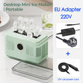 100V-230V Portable 12V Car Cube Ice Machine Mini Ice Maker Automatic Ice Making Box for Home Dormitory Office Camping