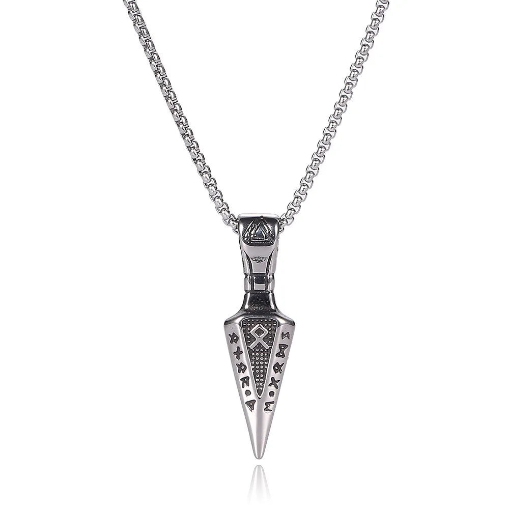 Viking Arrow Pendant Necklace
