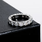 Heart Diamond Engagement Ring — 925 Silver