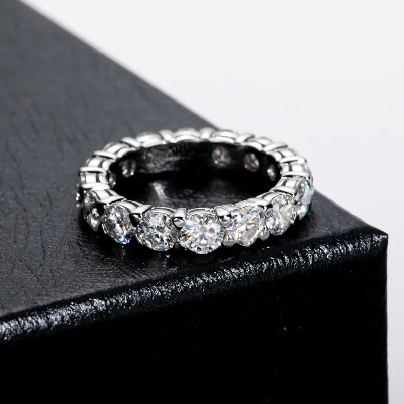 Heart Diamond Engagement Ring — 925 Silver
