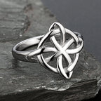 Hollow Celtic Trinity Knot Ring — Stainless Steel