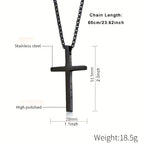 Jesus Cross Philippians Bible Verse Necklace — Stainless Steel