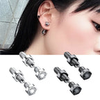 Gothic Nail Screw Piercing Stud Earrings — Stainless Steel