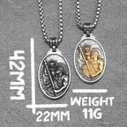 St. Christopher Pendant — Stainless Steel