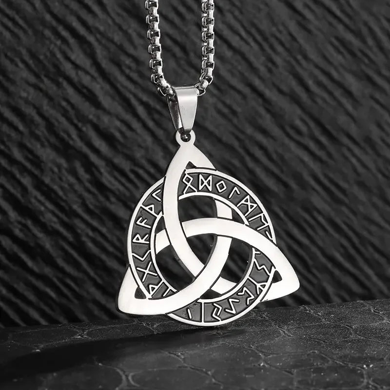 Sun Moon Star Trinity Pendant Necklace