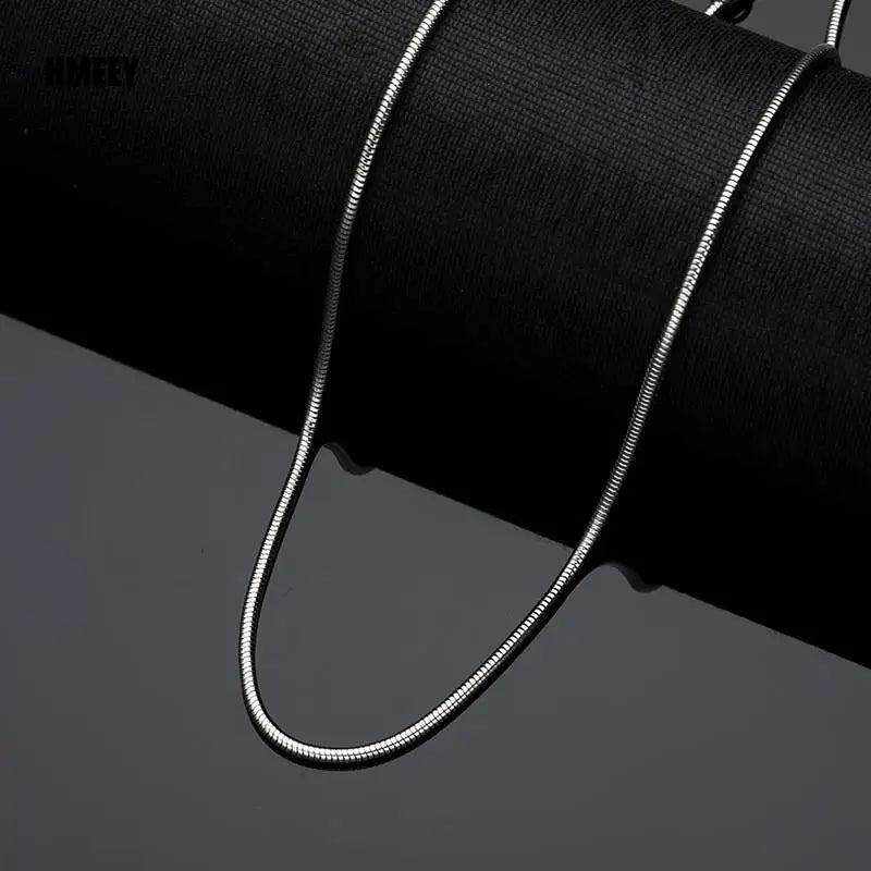 Minimal Snake Chain Choker — Stainless Steel