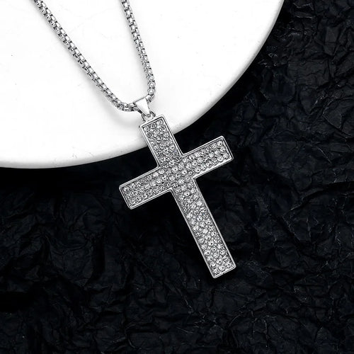Cross Steel Pendant European American Individuality