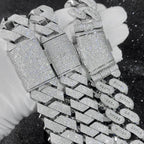 Iced Out Cuban Chain Necklace Stainless Steel 29MM