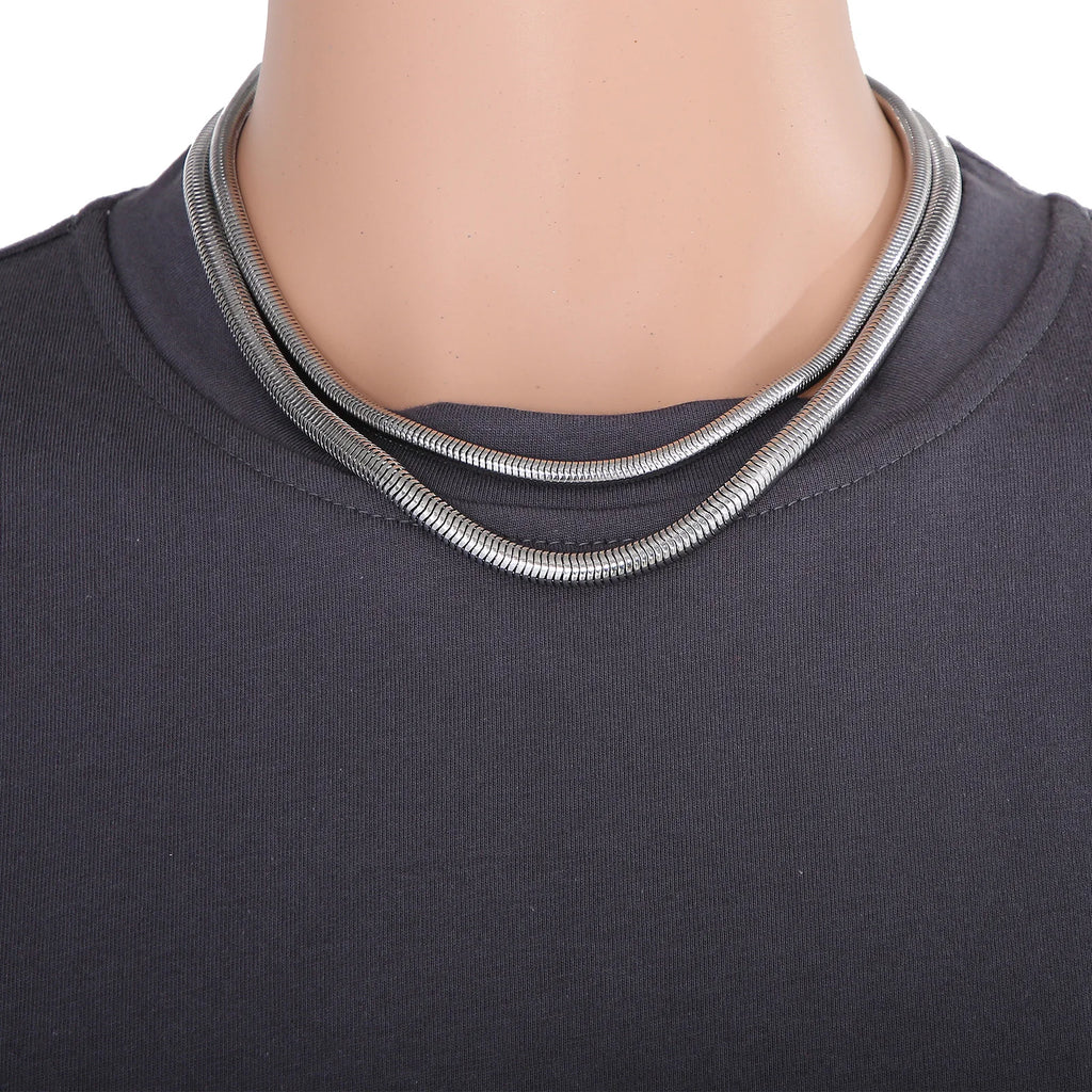 Snake Chain Pendant Necklace 6mm — Stainless Steel