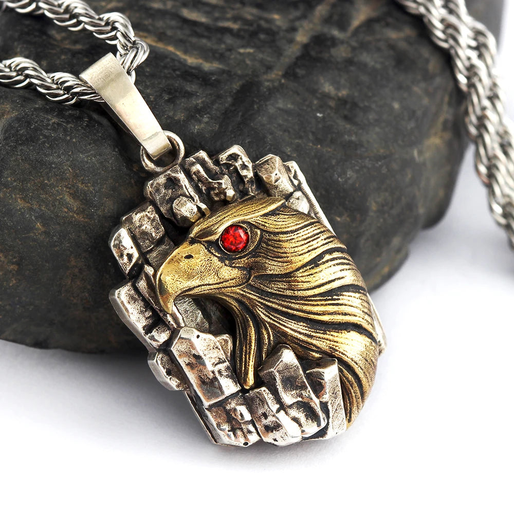 Eagle Head Pendant — Stainless Steel