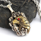 Eagle Head Pendant — Stainless Steel