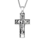 Jesus Cross Pendant — Stainless Steel