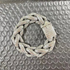Kalen Snake Skin Cuban Link Men's Bracelet Punk Heavy Stainless Steel Motorcycle Jewelry Vintage Metal Accessory Gift