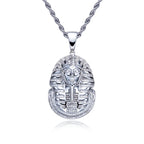 Iced Out Pharaoh Pendant — 925 Silver