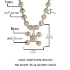 THE BLING KING Drake's Same 12mm CZ Beads Pendant Necklace For MenRound Cubic Zircon Iced Out Choker Luxury Rock Hip Hop Jewelry