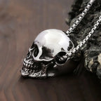 Skull Pendant Necklace — Stainless Steel Gothic