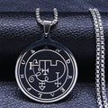 Occult Sigil Silver Pendant Goth Andrealphus Satan
