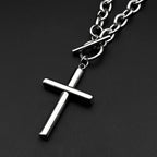 Cross Jesus Christ Steel Pendant Christian Punk