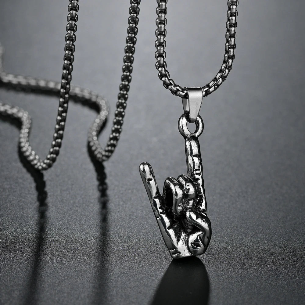 Punk Bull Buffalo Skull Pendant Necklace For Cool Men Women Stainless Steel Long Chain Necklace Party Gift Hip Hop Jewelry