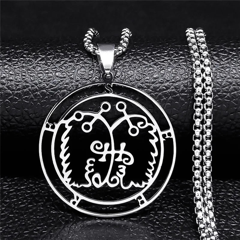 Sigil de Lucifer Baphomet Necklace — SS