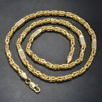 Dubai 18k Gold-Plated Men's and Women's Necklace Multi-Layer Woven Three-Dimensional Zirconia Hip-Hop Party Jewelry
