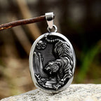 Tiger Head Pendant Necklace — Stainless Steel